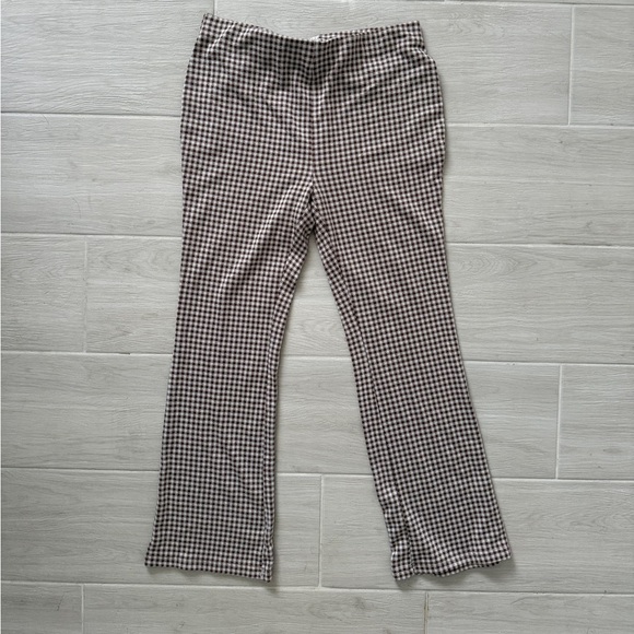 Pants - Baevely Brown Gingham Pants